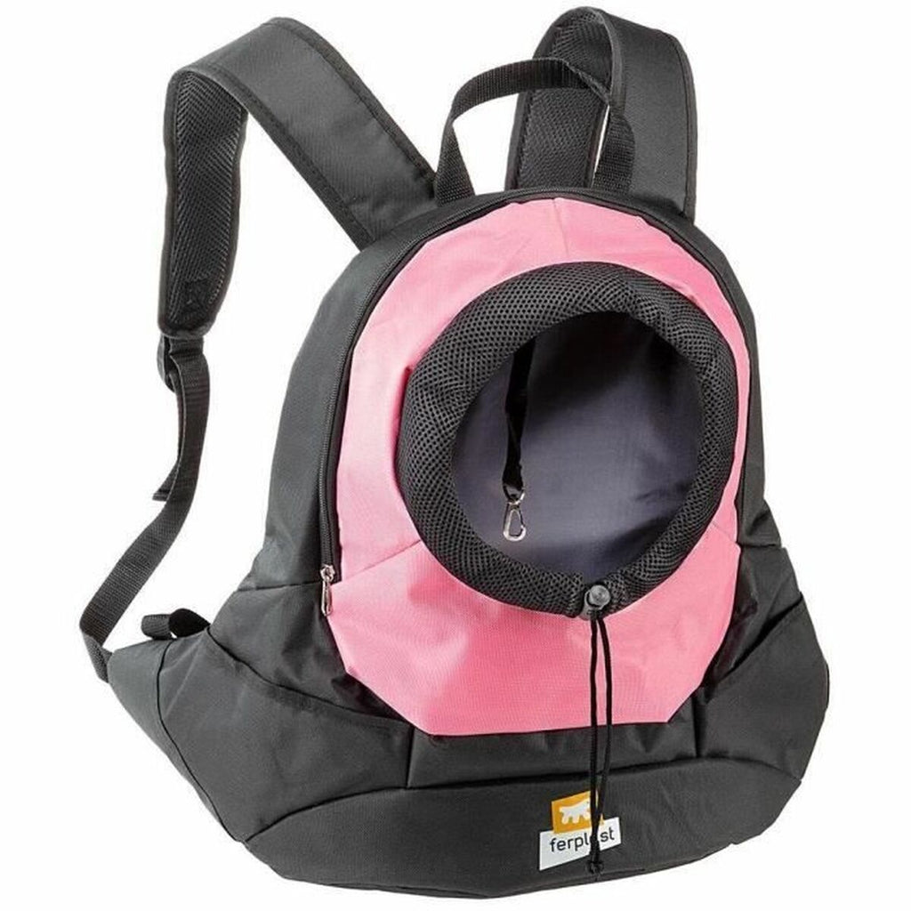 Mochila Ferplast Kangoo rosa para perros de hasta 8 kg