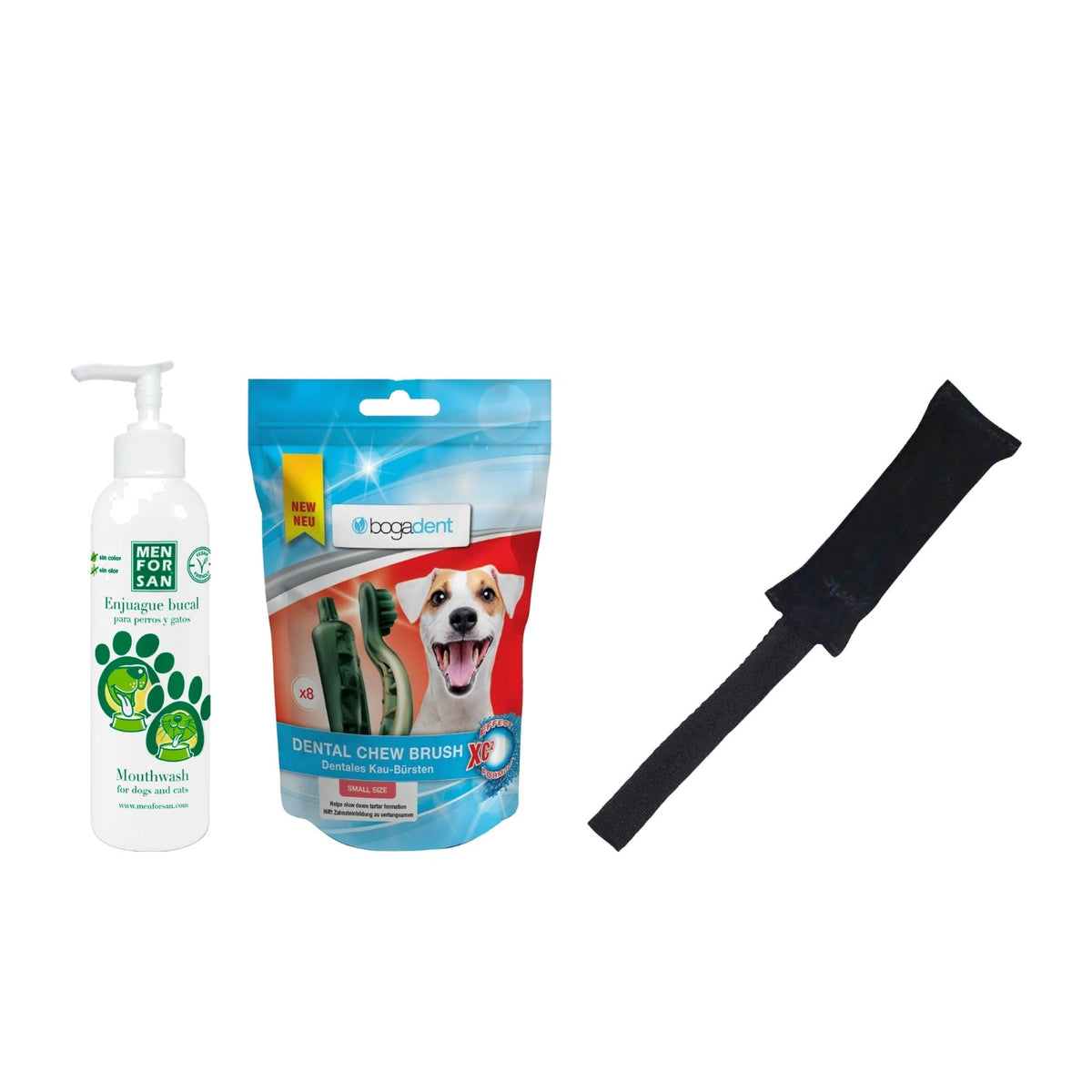 Kit Dental Toy: enjuague, snack dental y mordedor